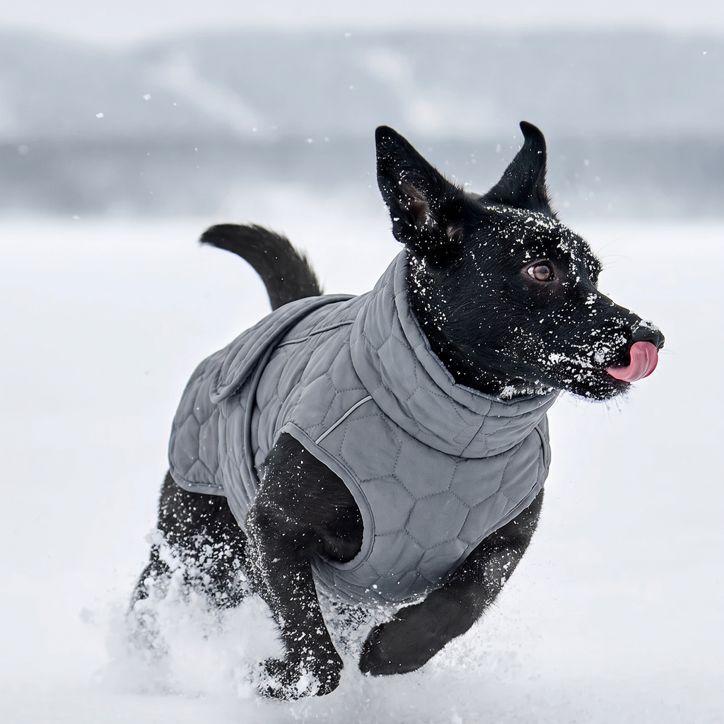 Form Winter Coat on a dog