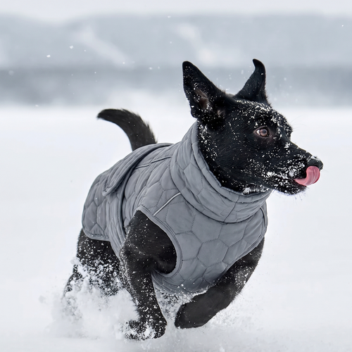 Form Winter Coat on a dog