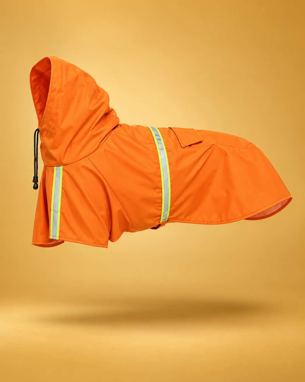 Form Storm Coat in Bracken Orange, side view