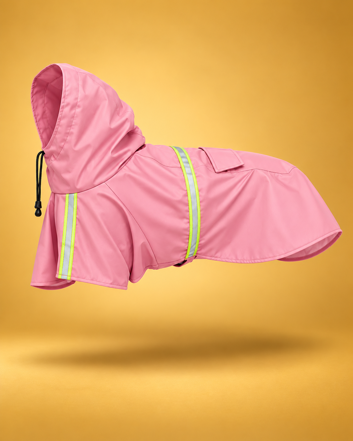 Form Storm Coat in Heather Pink, side view