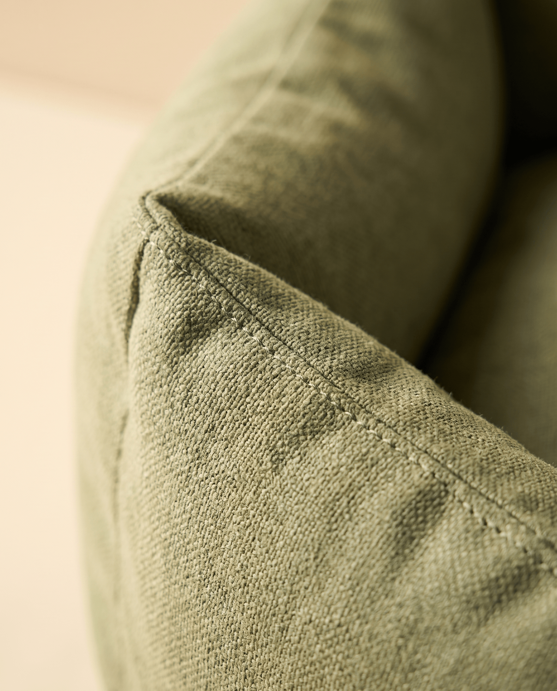 Rest Den — upholstery and seam detail