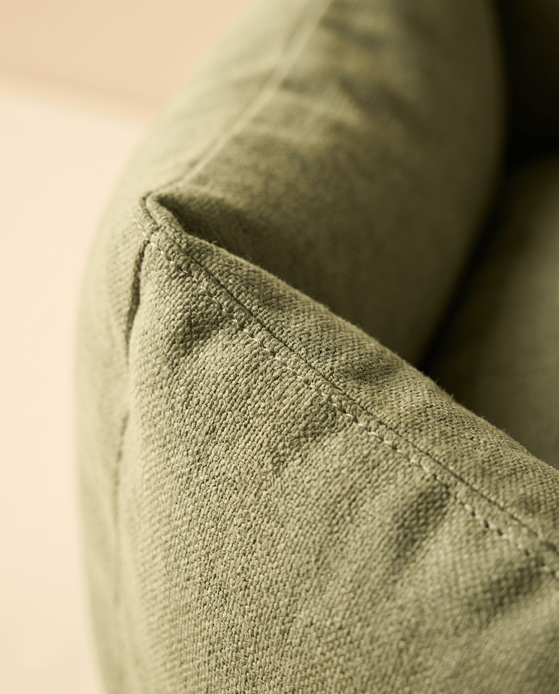 Rest Den — upholstery and seam detail