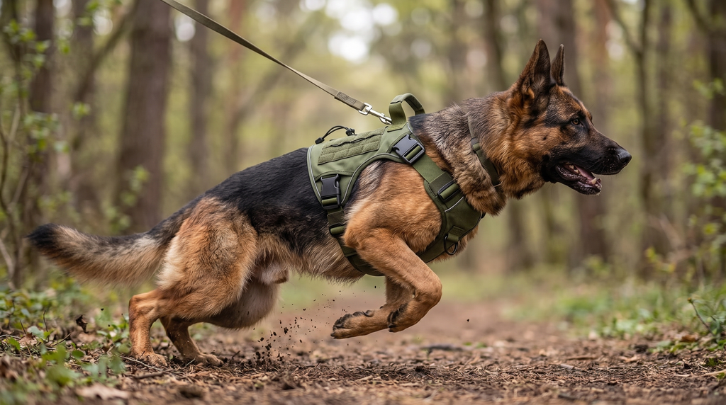 Form Harness — in motion on the trail