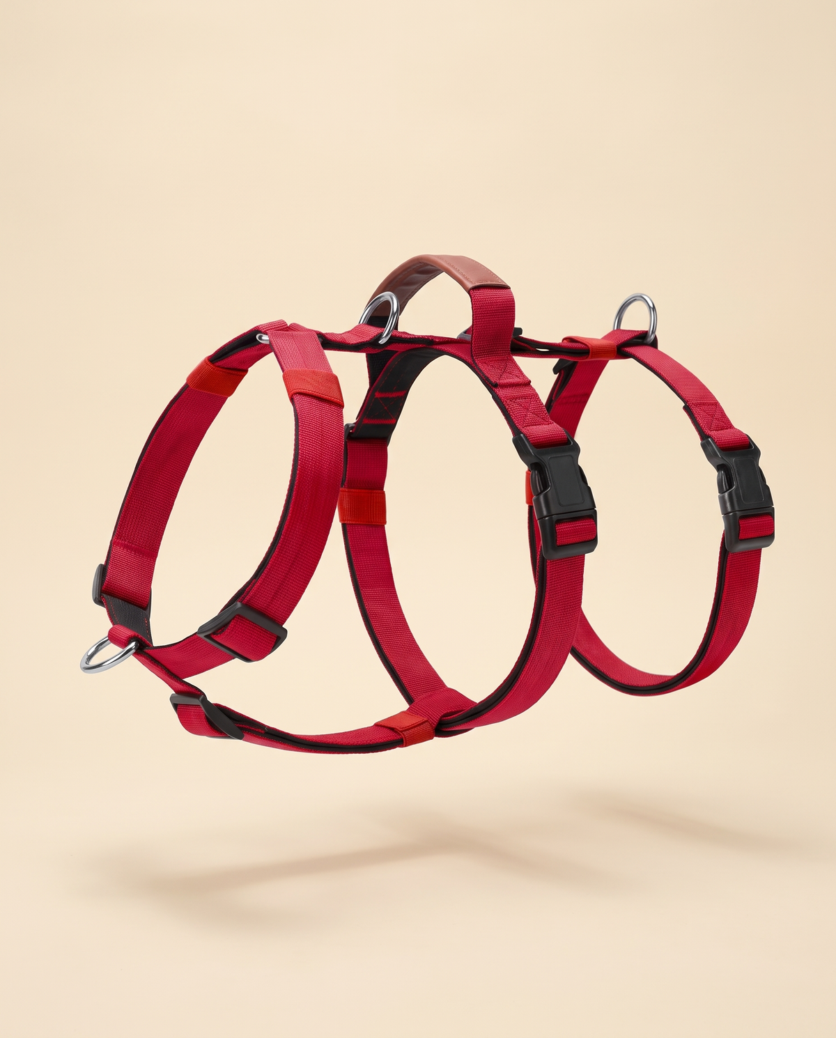 Simple Pull Harness in Postbox Red